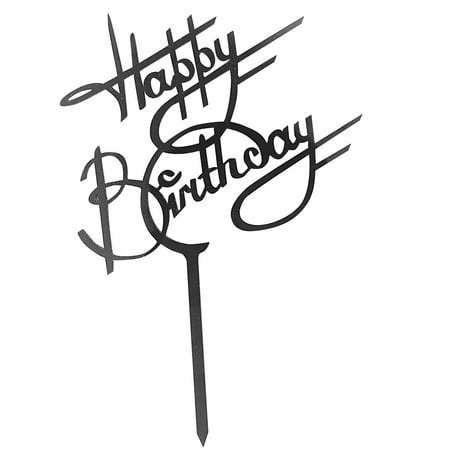 

Acrylic Cake Inserts Creative Happy Birthday Birthday Cake Decoration Cake inserts ViLaViDe