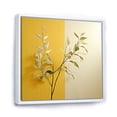 thumbnail image 2 of Designart "Minimalistic Green Leaves I" Leaves Floater Framed Canvas Art Print, 2 of 5