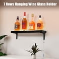 thumbnail image 3 of LED Lighted Liquor Bottle Display Shelf – 1-Tier 24 Inch Acrylic Bar Shelf, Multicolor Lighting, Wall-Mounted, Remote & App Control, Wireless connection – Rectangle, 1st Floor, 24 Inches, 3 of 9