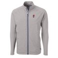 thumbnail image 2 of Men's Cutter & Buck  Gray Fresno Grizzlies Adapt Eco Knit Hybrid Recycled Full-Zip Jacket, 2 of 3