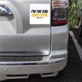 thumbnail image 2 of DistinctInk Custom Bumper Sticker - 10" x 10" Decorative Decal - White Background - I'm the Dad Joke-King (Get-It?), 2 of 2