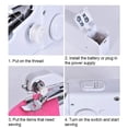 thumbnail image 4 of 29 PCS Handheld Sewing Machine, Mini Sewing Machine for Beginners and Adults, Portable Sewing Machine Handheld Easy to Use and Fast Stitch Suitable for DIY, Clothes,Travel,White, 4 of 6