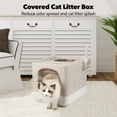 thumbnail image 6 of Enclosed Cat Litter Box, Large Covered Litter Box for Cats with Drawer Kitty Litter Pan Top Side Entry Cat Toilet with Lid Easy Clean Including Litter Scoop, 6 of 6