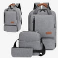 thumbnail image 1 of Dvkptbk Storage Backpack Three Piece Set, Large Student Backpack, Suitable for School and Outdoor Travel, Computer Bag for Men and Women with Large Capacity Home Essentials, 1 of 3