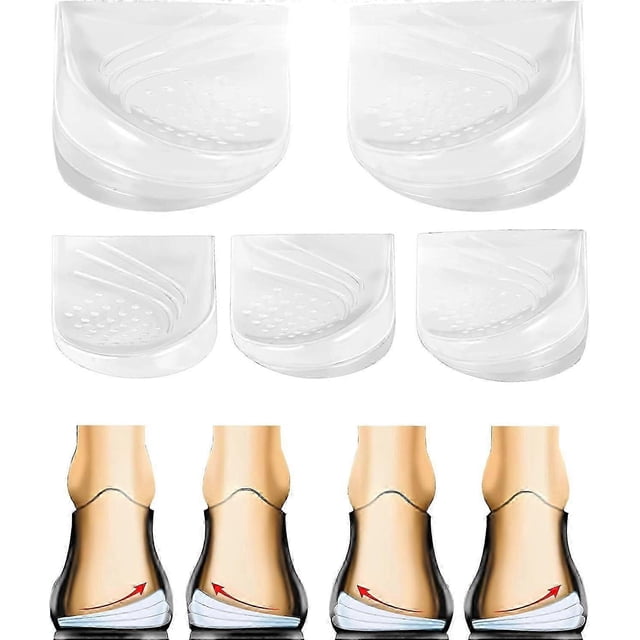 2/3 Layer Adjustable Orthopedic Heel Lift for Supination & Over-Pronation Correction Medial & Lateral Heel Wedge Inserts for Knee Pain, Bow Legs