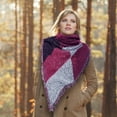 thumbnail image 2 of iMounTEK Women Lightweight Scarf, Large Warm Cozy Blanket Soft Shawl Checked Winter Scarfs for Women, Coffee, 2 of 7