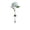 White, variant on Solar Hydrangea Flower Garden Stakes,LED Landscape Lighting for Outdoor Villa Patio Lawn Decor,Creative Artificial Floral Path Ornaments,Weatherproof
