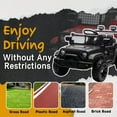 thumbnail image 7 of 24V Kids Ride on Car with Parents Control, 2 Seater Battery Powered Kids Electric Car with 2WD, Four Wheel Suspension, LED Light, Bluetooth and MP3 for Kids Aged 3+, Black, 7 of 7
