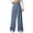 Trousers-Light Blue, variant on Gamivast Work Pants for Women High Waist Dressy Wide Leg Solid Color Suit Pants Baggy Long Straight Flowy Trousers with Pockets Casual Business Outfits