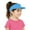 Skyblue, variant on Toptie Kids UV Sun Protection Visor Cap, Adjustable Cotton Sun Hat Visors for Boys Girls-Pink