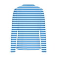 thumbnail image 7 of Uoodti Long Sleeve Shirts for Women Slim Fitted Stretchy Crewneck Knit Sweaters Women's Heart Print Ribbed Tops Fall Gift Casual, 7 of 7