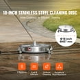thumbnail image 3 of KFFKFF 18" Surface Cleaner for Pressure Washers, Includes Wheels, Made of Stainless Steel, Supports up to 4000 PSI, Features 1/4" Quick-Connect and Two Extension Wands, 3 of 9