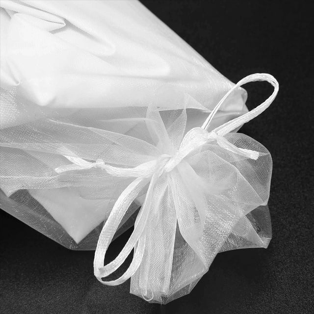80 Piezas de Bolsas de Vino de Organza 137cm Vestidos de Envoltura de Embalaje Festivo Baby Shower Favores de la Boda Muestras Bolsas con CordóN de ExhibicióN