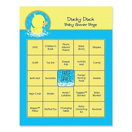 Ducky Duck Baby Shower Game Bingo Cards 16 Count Walmart Com Ducky Duck Baby Shower Game Bingo Cards 16 Count Walmart Com