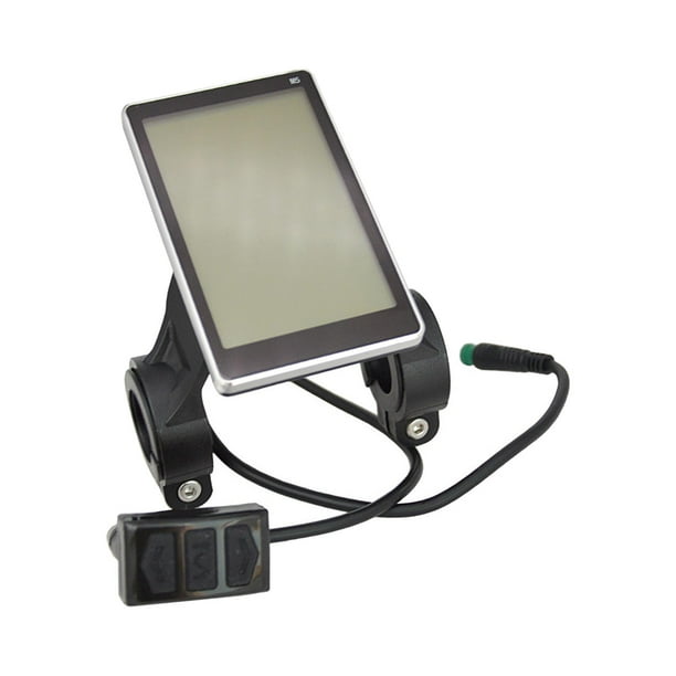 Minipantalla para bicicleta eléctrica, 31,8 x 22,2 mm, kit de conversión de computadora para ciclismo con velocímetro montado en el manillar