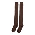 thumbnail image 1 of Minnieouse 1 par de medias largas para mujer, Otoño Invierno, por encima de la rodilla, vestido para adultos, calcetines ajustados, suministros de Color Accesorios de calzado Café Minnieouse AP012130-05, 1 of 6