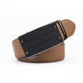 thumbnail image 2 of Men's Belt Leather Ratchet Belts Automatic Buckle Belts for Men, 2 of 4