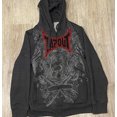 thumbnail image 1 of Embroidery Goth Hoodies Zip Up Long Sleeve Loose Jacket Coats Oversized Sweatshirts, 1 of 3