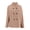 Camel, variant on Women's Winter Cropped Wool Coat Double Breasted Dressy Jacket Fall Casual Long Sleeve Short Peacoat
