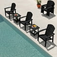thumbnail image 6 of Cobiod Stackable HDPE Adirondack Chair,All- Weather-Resistant Outdoor Chair for Patio,Black., 6 of 8