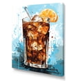 thumbnail image 2 of Designart "Summer Cocktail With Cold Coffee" Coffee & Tea Canvas Wall Art, 2 of 7