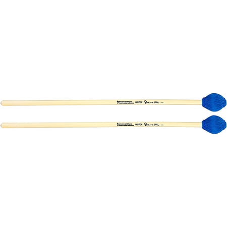 Extremely Hard Concerto Marimba Mallets - Electric Blue Bamboo Cord - Rattan - She-e Wu Series Concert Marimba Mallets