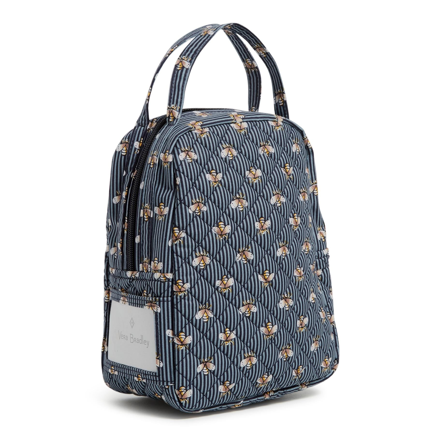 Vera Bradley Women s Cotton Lunch Bunch Bag Bees Navy Walmart