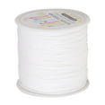 thumbnail image 4 of Cordón de satén de nailon para manualidades, hilo de adorno para anudar chino, kumihimo, abalorios, macramé, fabricación de joyas, costura (0,8 mm, 90 Blanco Macarena Cordón de nylon macramé, 4 of 7