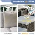 thumbnail image 5 of Brafab Patio Furniture Sets with Swivel Chairs and Fire Pit Table Outdoor Conversation Set for Garden, 5 of 8