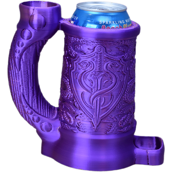 Snake Crest Dice Tower with Can Cozy & Storage - DND Dice Tower - Roleplaying Games Accessories - Tabletop RPG Dice Organizer - Dragon Dice Tower for Beer