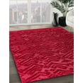 thumbnail image 3 of Ahgly Company Machine Washable Indoor Rectangle Abstract Ferrari Red Area Rugs, 7' x 9', 3 of 7