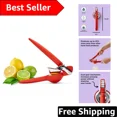 thumbnail image 2 of Durable Stainless Steel Lemon Squeezer - Compact & Dishwasher Safe in Persimmon, 2 of 5