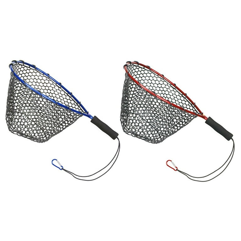 Fishing Net Telescopic Folding Fishing Extending Fly Carp Silicone Dip Net  