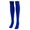 Blue, variant on 1 Pair Sports Socks Solid Color Unisex Football Stocking Anti slide Spandex Knee Socks for Hockey Soccer Player