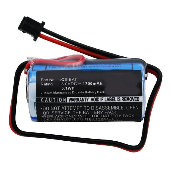 Batteries N Accessories BNA-WB-L7275 Programmable Logic Controller (PLC) Battery - Li-MnO2, 3V, 1700 mAh, Ultra High Capacity Battery - Replacement for Mitsubishi 130376 Battery