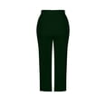 thumbnail image 7 of QATAINLAV Wide Leg Cropped Yoga Pants for Women High Waisted Casual 3/4 Length Workout Pants Summer Loungewear Army Green S, 7 of 7