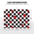 thumbnail image 4 of Bingfone Ladybugs Of Black And White Checkers ,18" x 24"Dish Drying Mat for Kitchen Counter,Ultra Absorbent Microfiber, 4 of 7