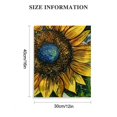 thumbnail image 3 of Fenyluxe Sunflower Wall Art Canvas Home Decor Living Room Bedroom Office Artwork Gift Made In America 12x16in, 3 of 5
