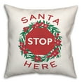 thumbnail image 2 of Creative Products Santa Stop Here 18 x 18 Spun Poly Pillow, 2 of 2