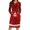Red#04, variant on TIMIFIS Hooded Sweater Dress Women's Christmas Print Loose Long Sleeve Hoodie Sweater Top Hooded Dress with Pockets