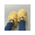 thumbnail image 4 of Fangasis Unisex Warm Shoes Lightweight Booties Slippers Memory Foam Slipper Socks Bedroom Casual House Shoe Yellow 6-7.0, 4 of 5