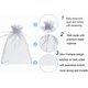 thumbnail image 2 of 100pcs Sheer Grey Organza Bags 5 x 7 Inch with Drawstring Transparent Jewelry Pouches Party Wedding Holidays Favor Seashell Candy Gift Bags(Grey 5x7', 2 of 4