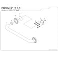 thumbnail image 2 of Kingston Brass DR914128 Kingston Brass Camelon 12" Decorative Grab Bar, 2 of 4