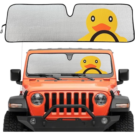 Windshield Sun Shade for Jeep Wrangler TJ JK JL & Gladiator JT 2/4 Door Duck Shade Sunshade