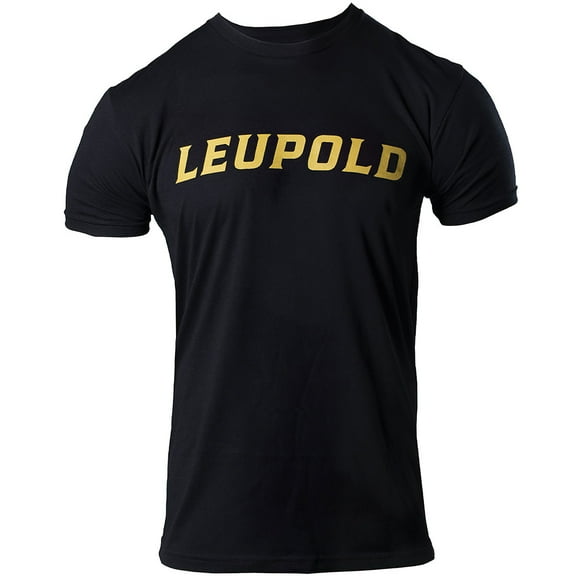 LEUPOLD Adult Male Wordmark T-Shirt, Color: Black, Size: L (180240)