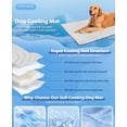 thumbnail image 2 of Summer Cooling & Warm-Use Pet Mat for Dogs and Cats - Instant 6-12°F Temperature Reduction, Breathable Hollow Fiber & Mesh Design, Non-Toxic Eco-Friendly Material, Reinforced Construction - Grandma, 2 of 6