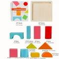 thumbnail image 3 of 33pcs Wooden Shape Recognition &Building Block Toy Set-DIY Stacking Projection Blocks for Spatial Imagination &Construction Skills, Creative Playtime Building Blocks for Toddlers Ideal Christmas Gift, 3 of 7