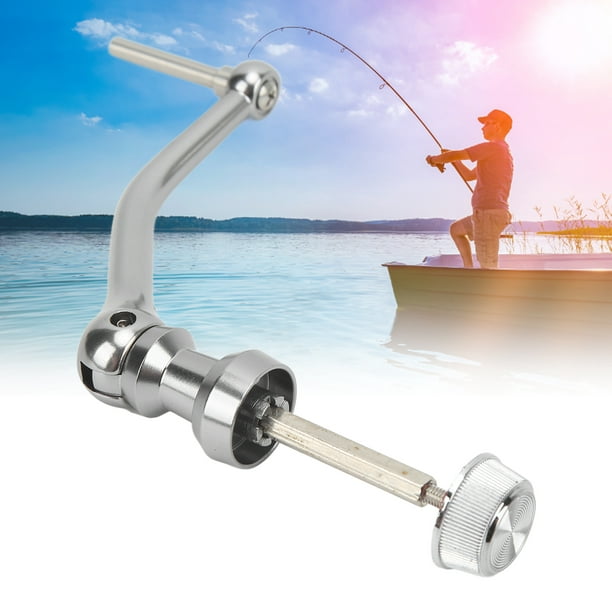 Fishing Reel Handle, Replacement Aluminum Alloy Anti Oxidative Stable  Performance Reel Handle Seawater Resistant For Bank L For 4000 5000 6000