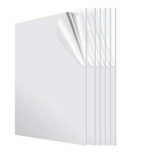 6x12 Nominal 1/4 Acrylic Sheet, Domestic, Paper Mask, Plexiglass  Plastic, Clear, Pack of 3
