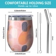 thumbnail image 5 of Modern 12oz Stainless Steel Insulated Wine Tumbler with Lid and Straw – Double Wall Vacuum Mug for Hot & Cold Drinks, 304 Steel Interior, Sweat-Free Design, 5 of 5